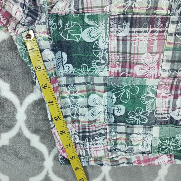 Patchwork Madras Plaid Shorts Sz 34 Men Charleston Threads. - Picture 7 of 8
